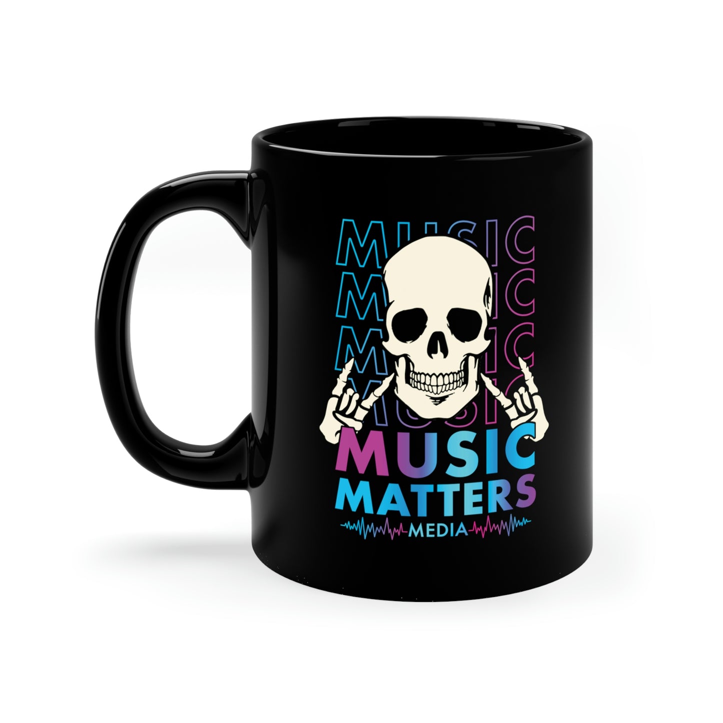 MMM Skull Rocker Black Mug (11oz)