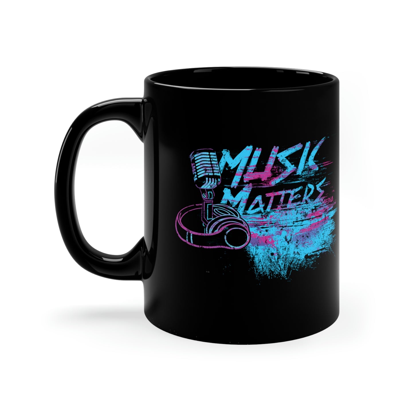 MMM Logo Colors Black Mug (11oz)